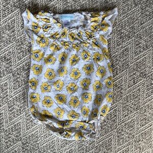 Pima Cotton Floral Baby Romper